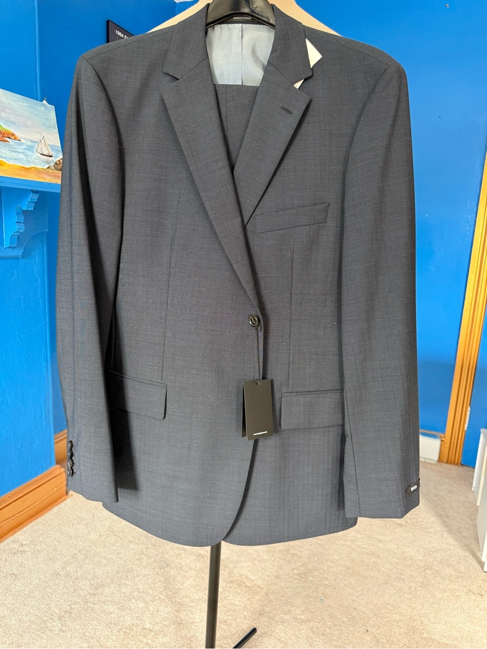 Brand New With Tags (NWT) Hugo Boss "Pasolini / Movie US" Men's 2-Piece Suit